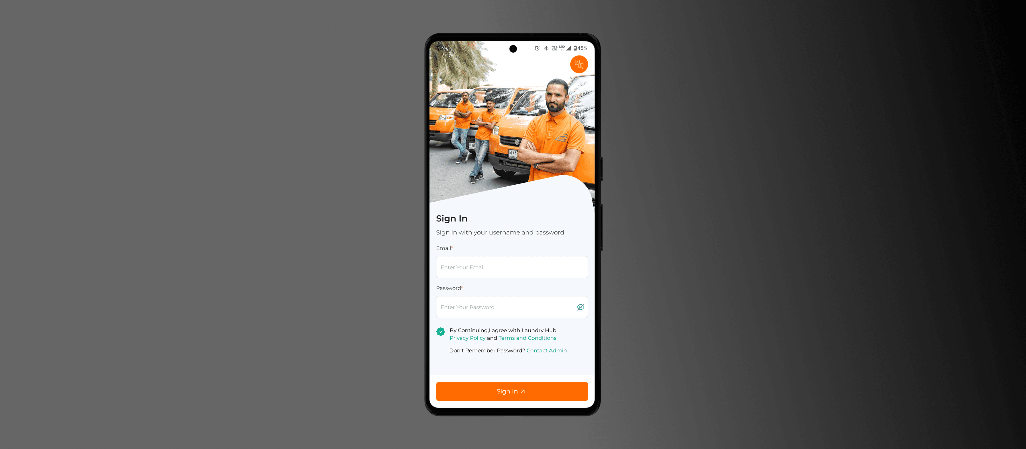 Laundry Hub – Driver App