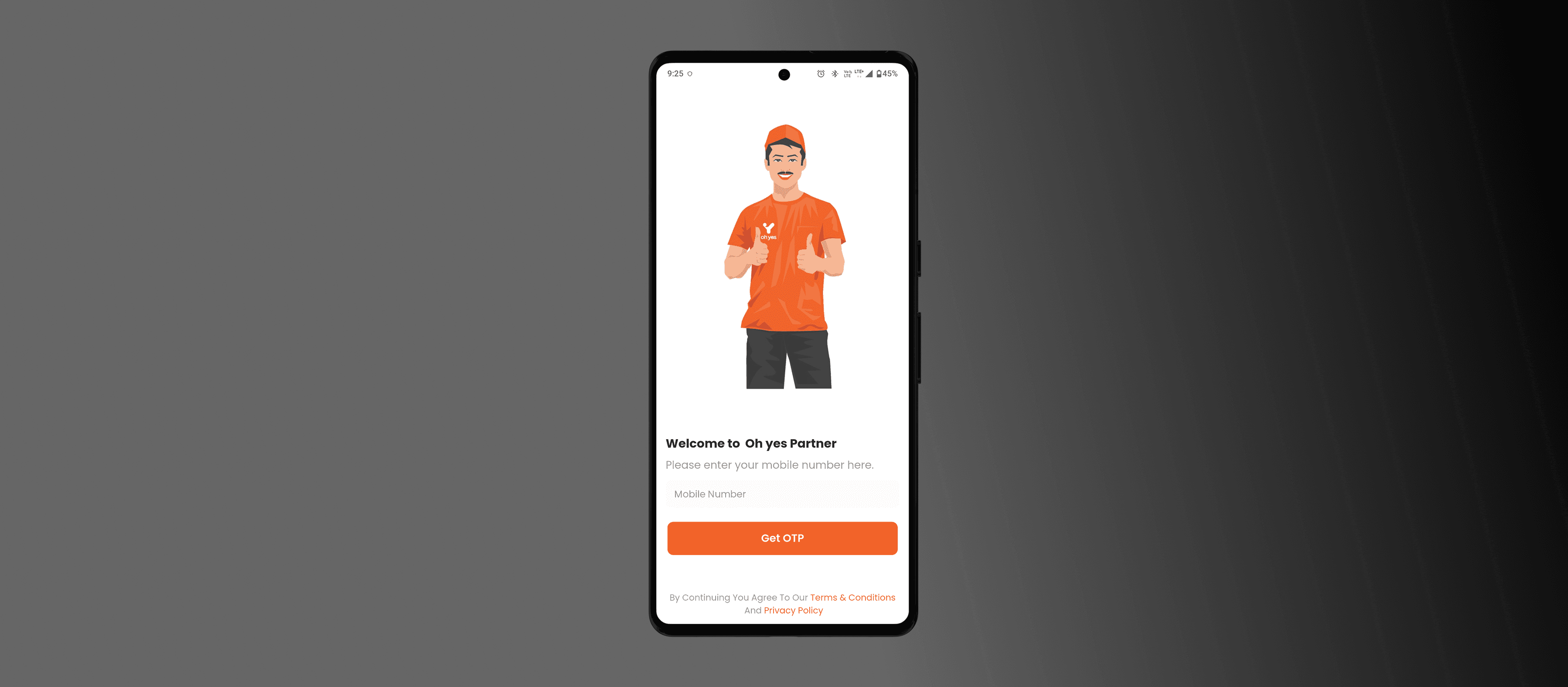 Oh Yes – Partner App